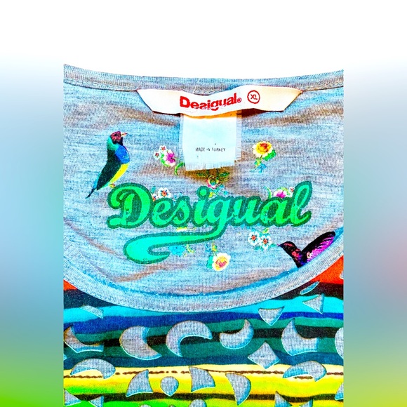 DESIGUAL ABSTRACT PRINT OVERLAY DRESS - Picture 3 of 4